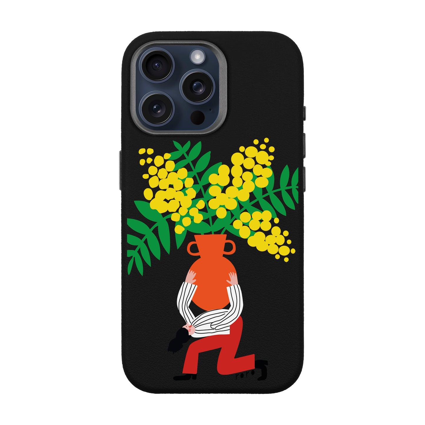 VASE-iPhone 15 Pro Max Leather Premium Kılıf MagSafe Özellikli