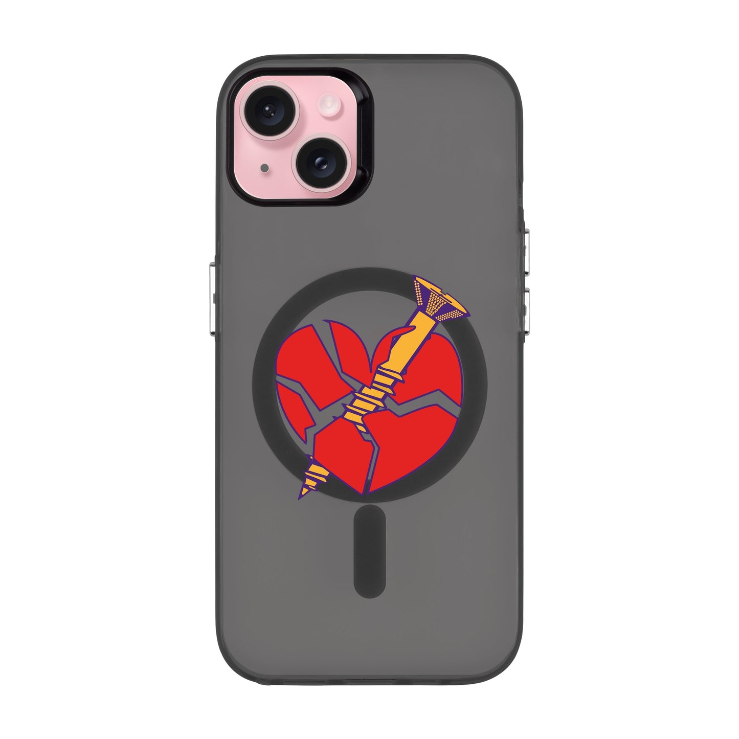 BROKEN HEART-iPhone 15 Plus Hold Kılıf MagSafe Özellikli
