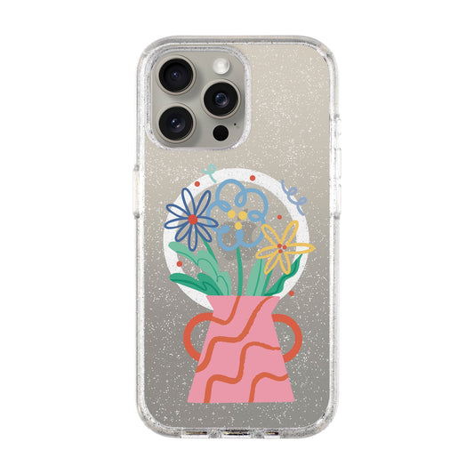 PINK VASE-iPhone 15 Pro Max Shiny Kılıf MagSafe Özellikli