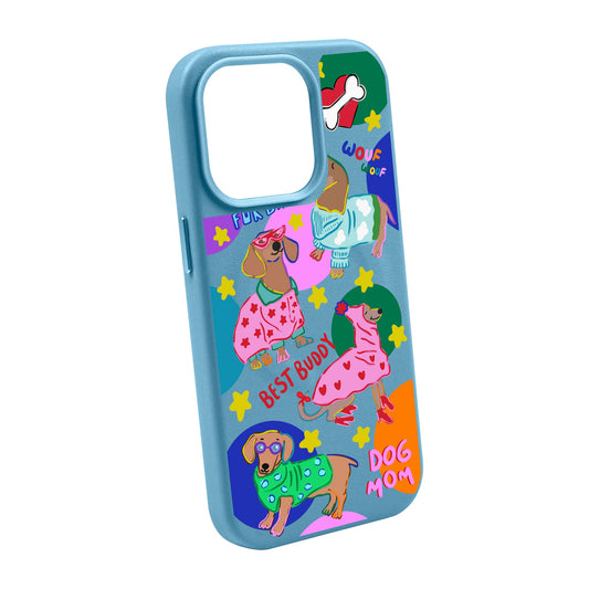 DOG MOM-iPhone 14 Pro Max Leather Kılıf MagSafe Özellikli