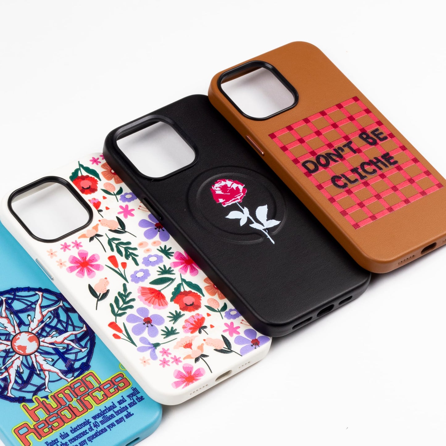 NATUREL ROSE-Leather Kılıf MagSafe Özellikli - iPhone 13