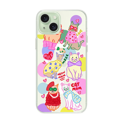 CAT MOM-iPhone 15 Plus Solid Kılıf MagSafe Özellikli