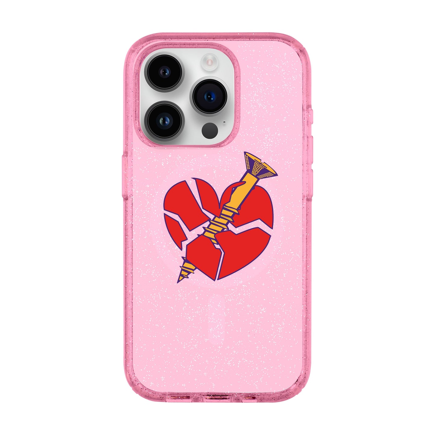 BROKEN HEART-iPhone 14 Pro Shiny Kılıf MagSafe Özellikli