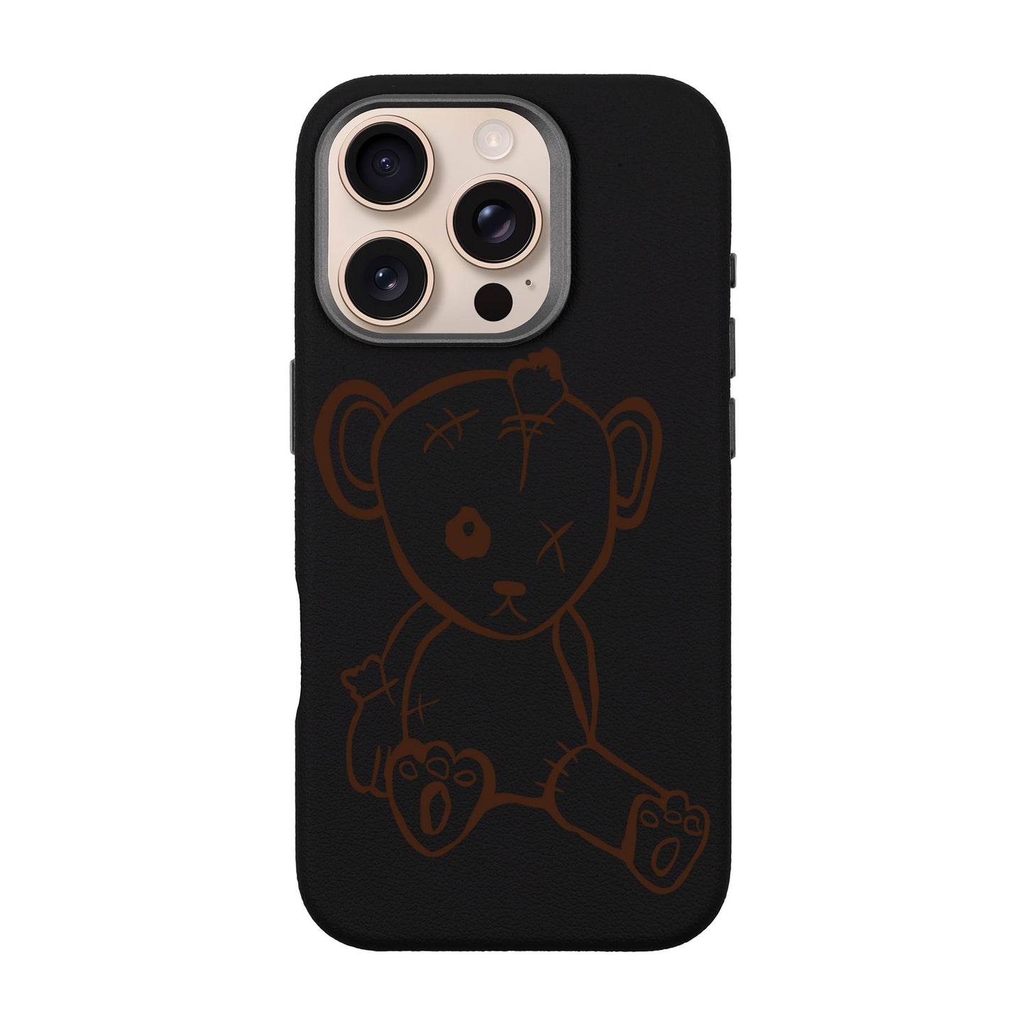 BABY BEAR-iPhone 16 Pro Leather Premium Kılıf MagSafe Özellikli