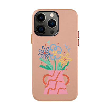 PINK VASE-iPhone 13 Pro Max Leather Kılıf