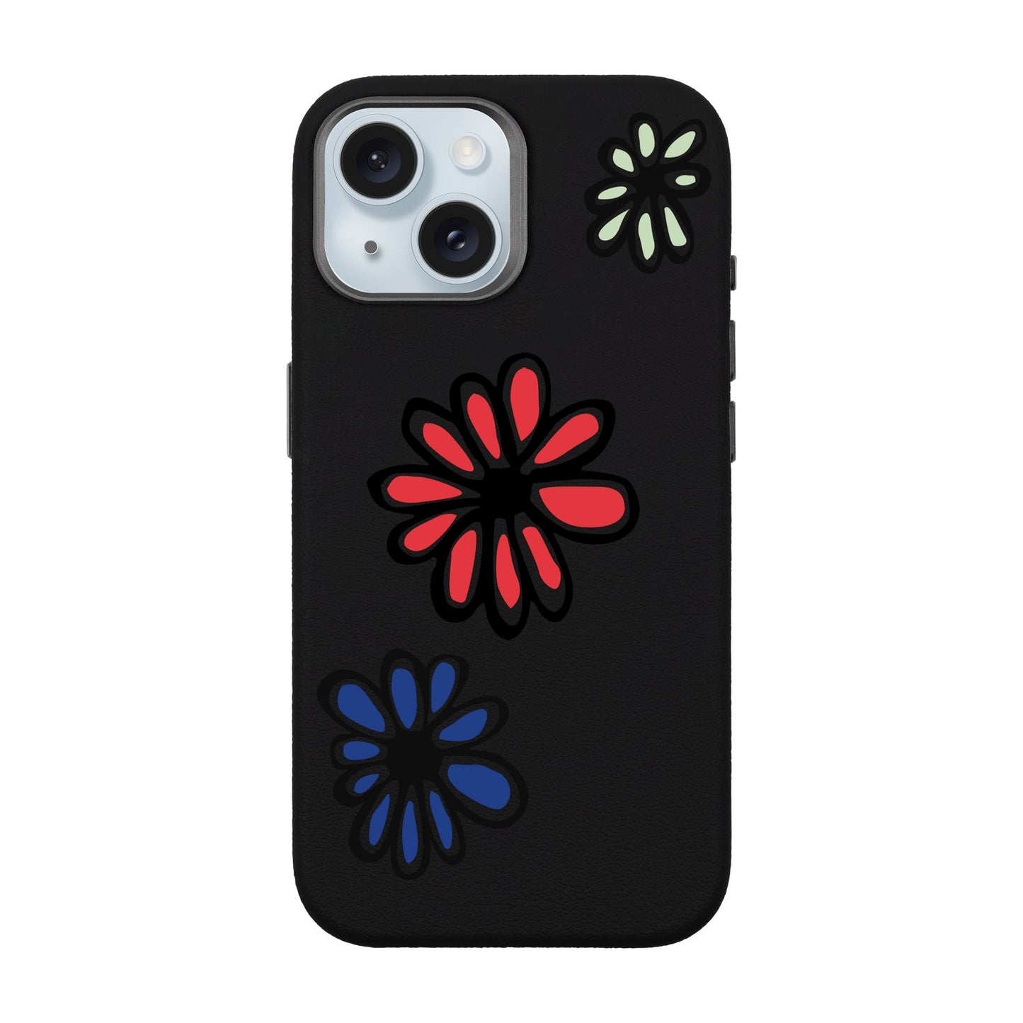 FLORIST-iPhone 15 Leather Premium Kılıf MagSafe Özellikli
