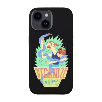 VEGANİZE-iPhone 13 Leather Premium Kılıf MagSafe Özellikli