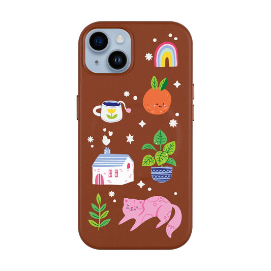 FRESH SPRING-iPhone 14 Plus Leather Kılıf MagSafe Özellikli