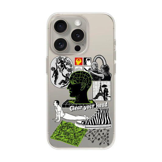 CLEAR YOUR HEAD-iPhone 15 Pro Solid Kılıf