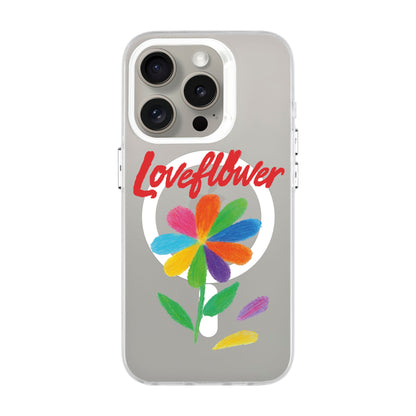 LOVE FLOWER-iPhone 15 Pro Hold Kılıf MagSafe Özellikli