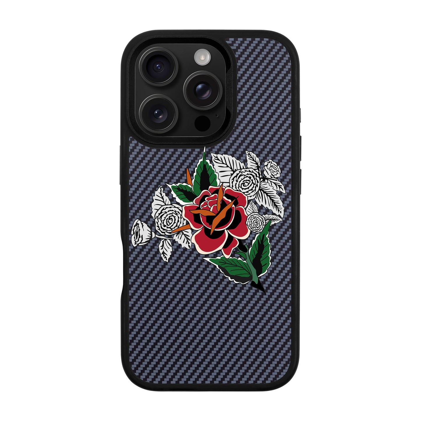 DRY ROSE-iPhone 16 Pro Plaid Kılıf MagSafe Özellikli