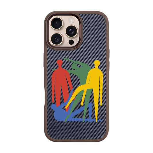 MANBOS-iPhone 16 Pro Max Plaid Kılıf MagSafe Özellikli