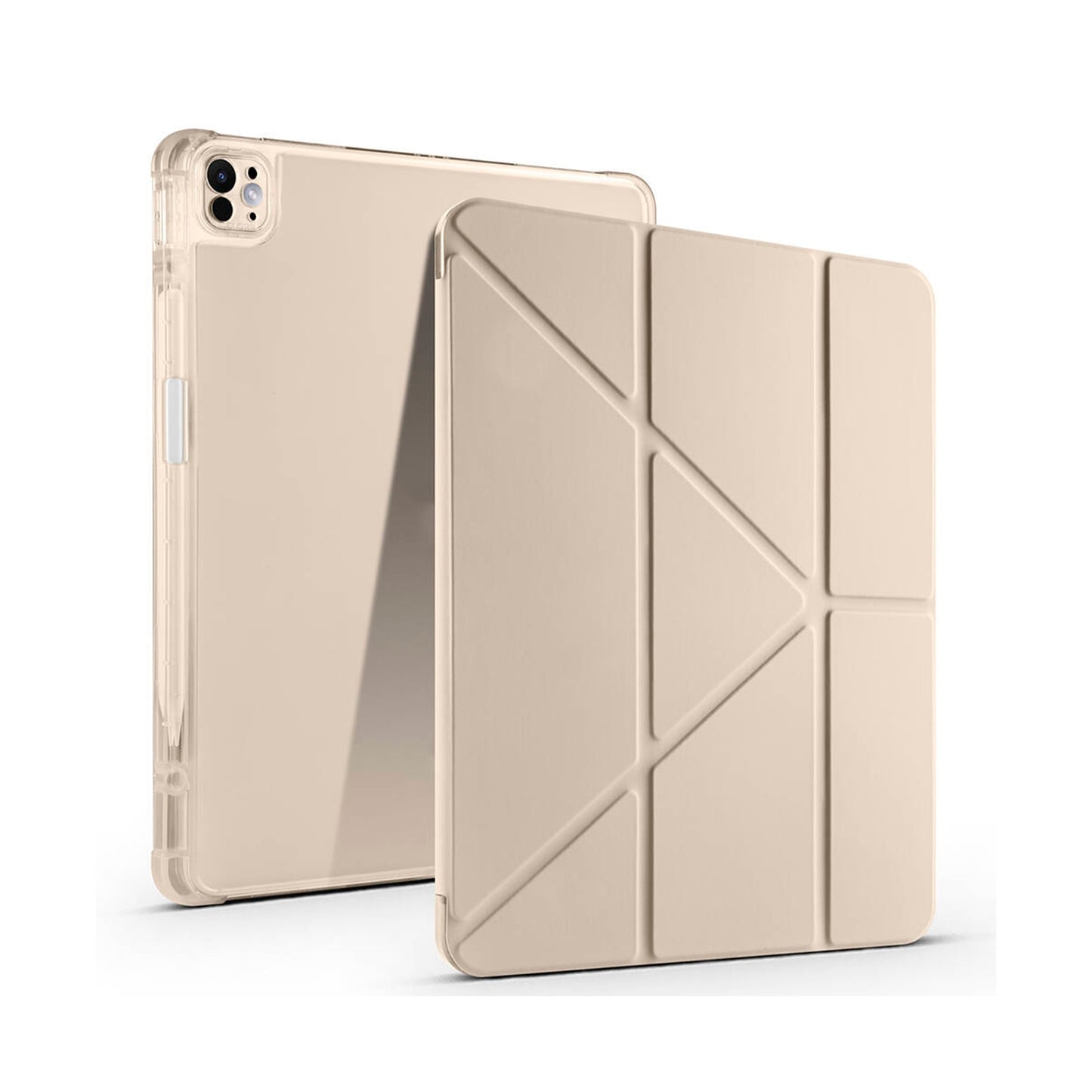 Apple iPad Air 13 inç 2025 M3-Trigon Folding Kalemlikli Standlı Kılıf