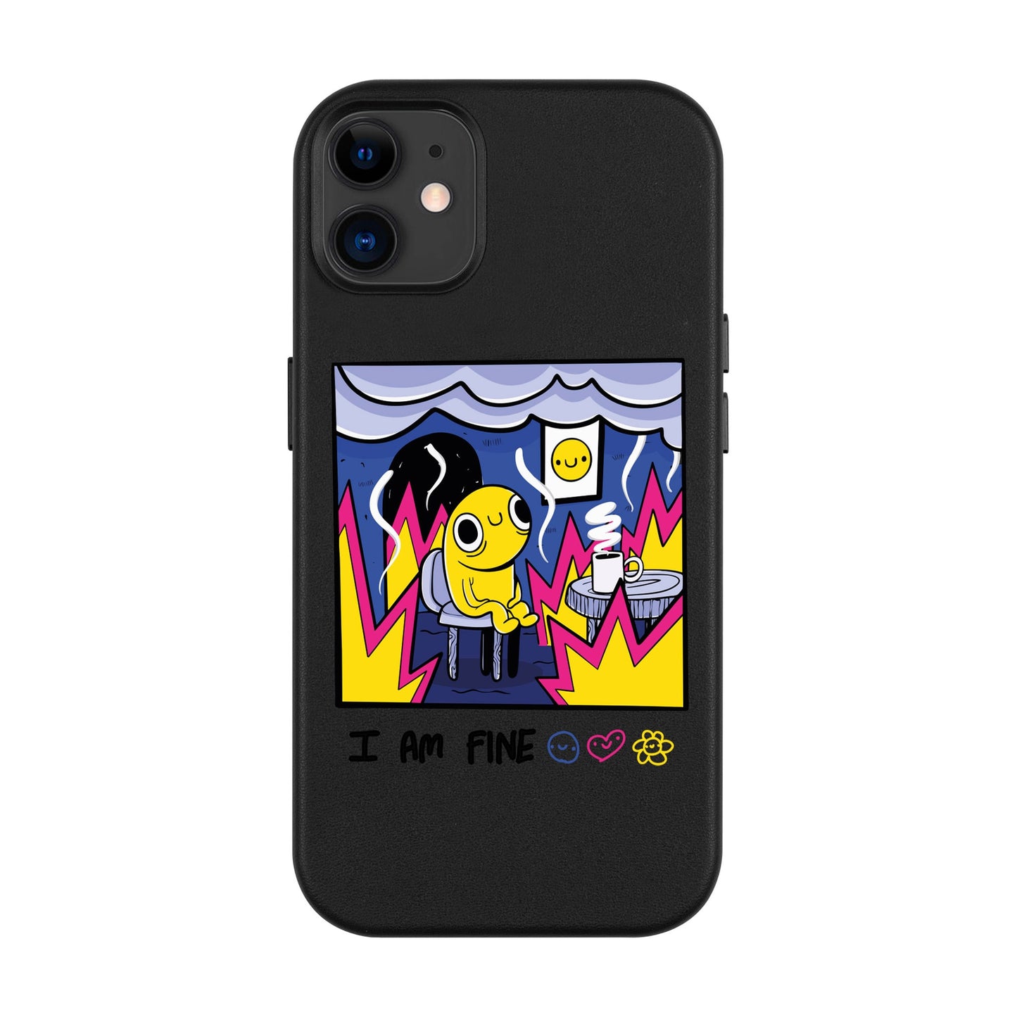 I AM FINE-Leather Kılıf MagSafe Özellikli - iPhone 11