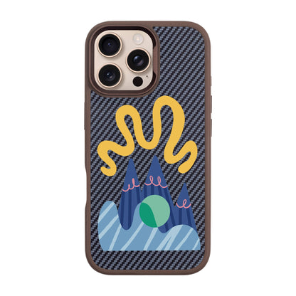 MOUNTAIN-iPhone 16 Pro Max Plaid Kılıf MagSafe Özellikli