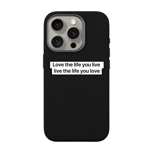 LOVE THE LIFE-iPhone 15 Pro Leather Premium Kılıf MagSafe Özellikli