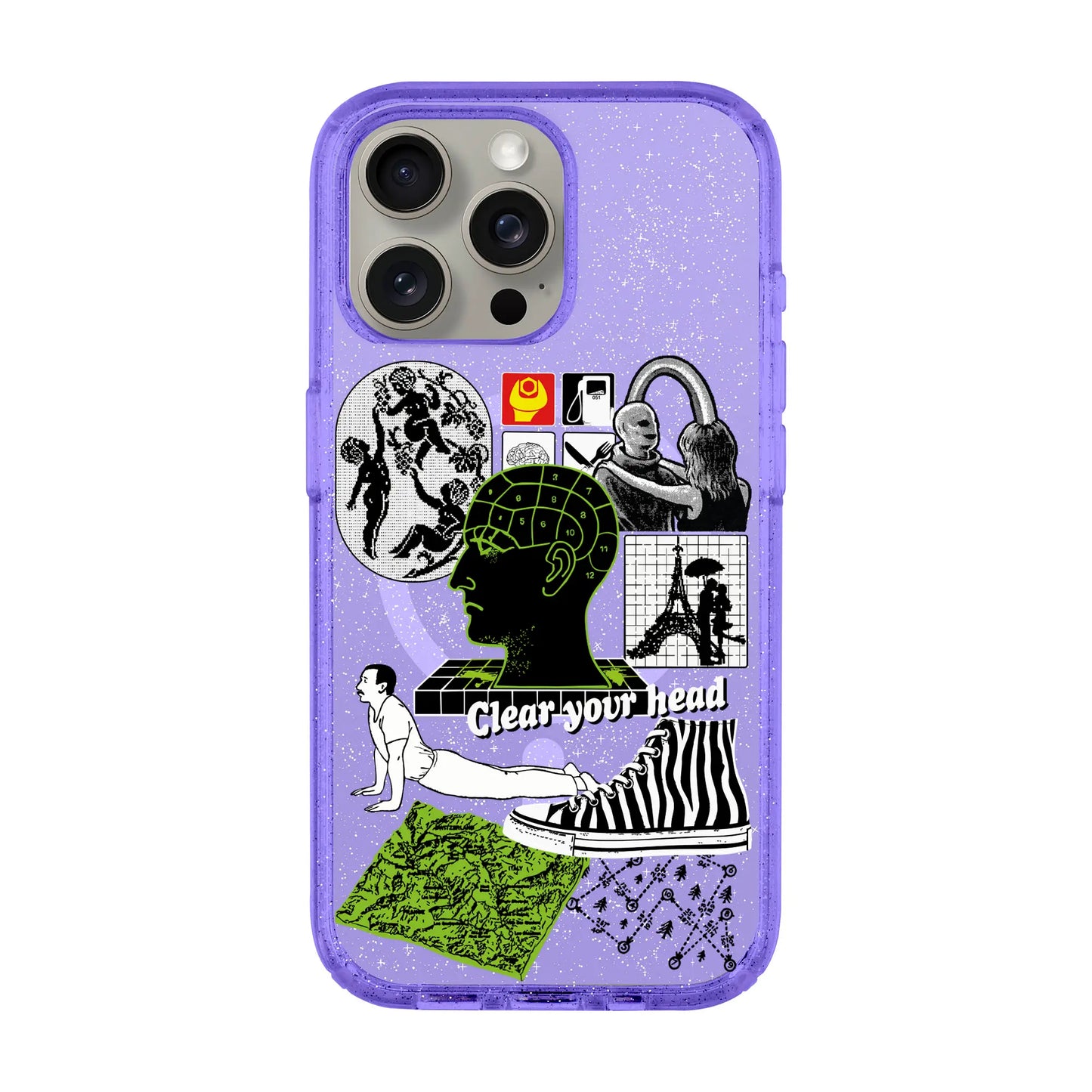 CLEAR YOUR HEAD-Shiny Kılıf MagSafe Özellikli - iPhone 15 Pro Max