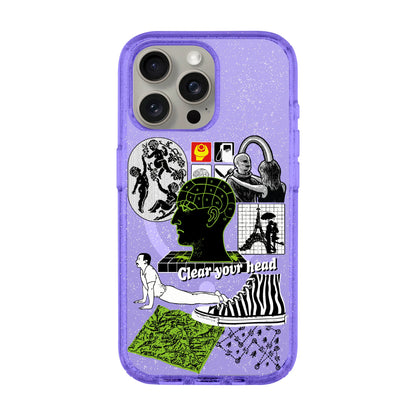 CLEAR YOUR HEAD-Shiny Kılıf MagSafe Özellikli - iPhone 15 Pro Max