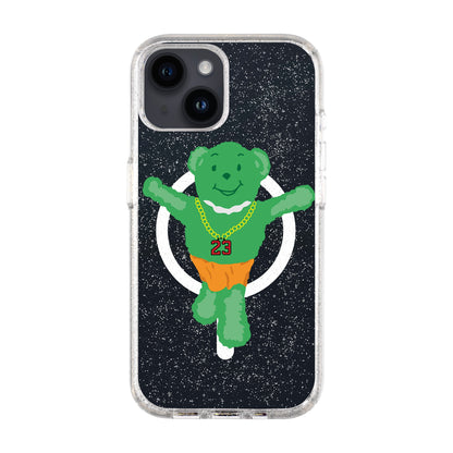 GREEN BEAR-iPhone 14 Shiny Kılıf MagSafe Özellikli
