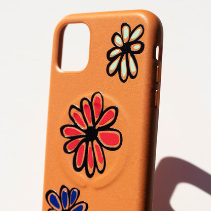 FLORIST-Leather Kılıf MagSafe Özellikli - iPhone 11