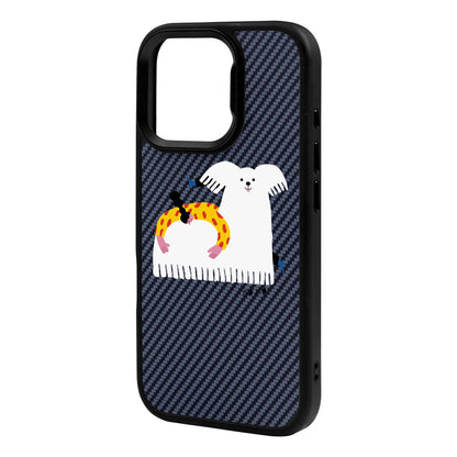 FANCY DOG-iPhone 16 Pro Max Plaid Kılıf MagSafe Özellikli