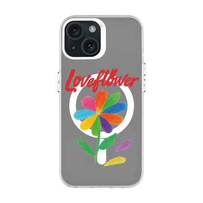 LOVE FLOWER-iPhone 15 Hold Kılıf MagSafe Özellikli