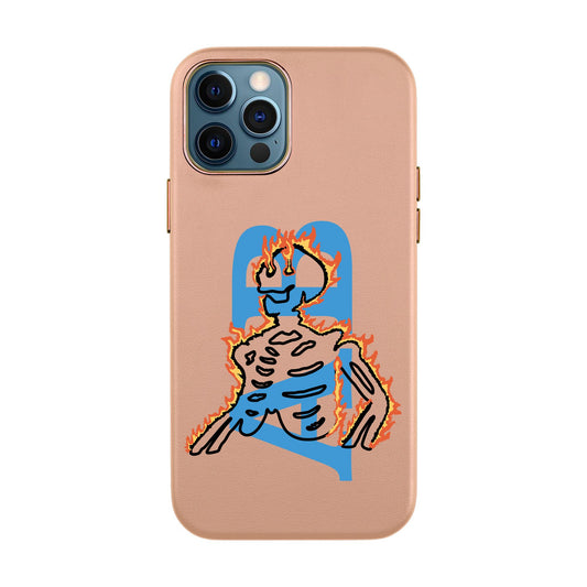 HOT HUMAN KİŞİSELLEŞTİRİLMİŞ-iPhone 12 Pro Max Leather Kılıf