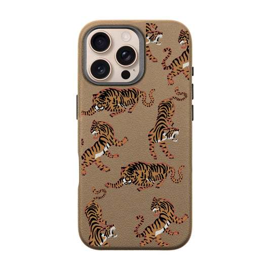 TIGER-Leather Premium Kılıf MagSafe Özellikli - iPhone 16 Pro Max