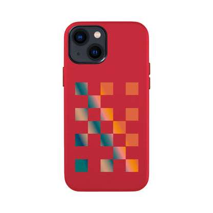 GRADIENT CHECKMATE-iPhone 13 Mini Leather Kılıf