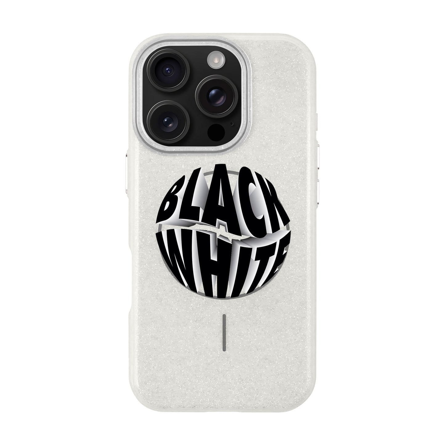 BLACK WHITE-iPhone 16 Pro Radiant Kılıf MagSafe Özellikli