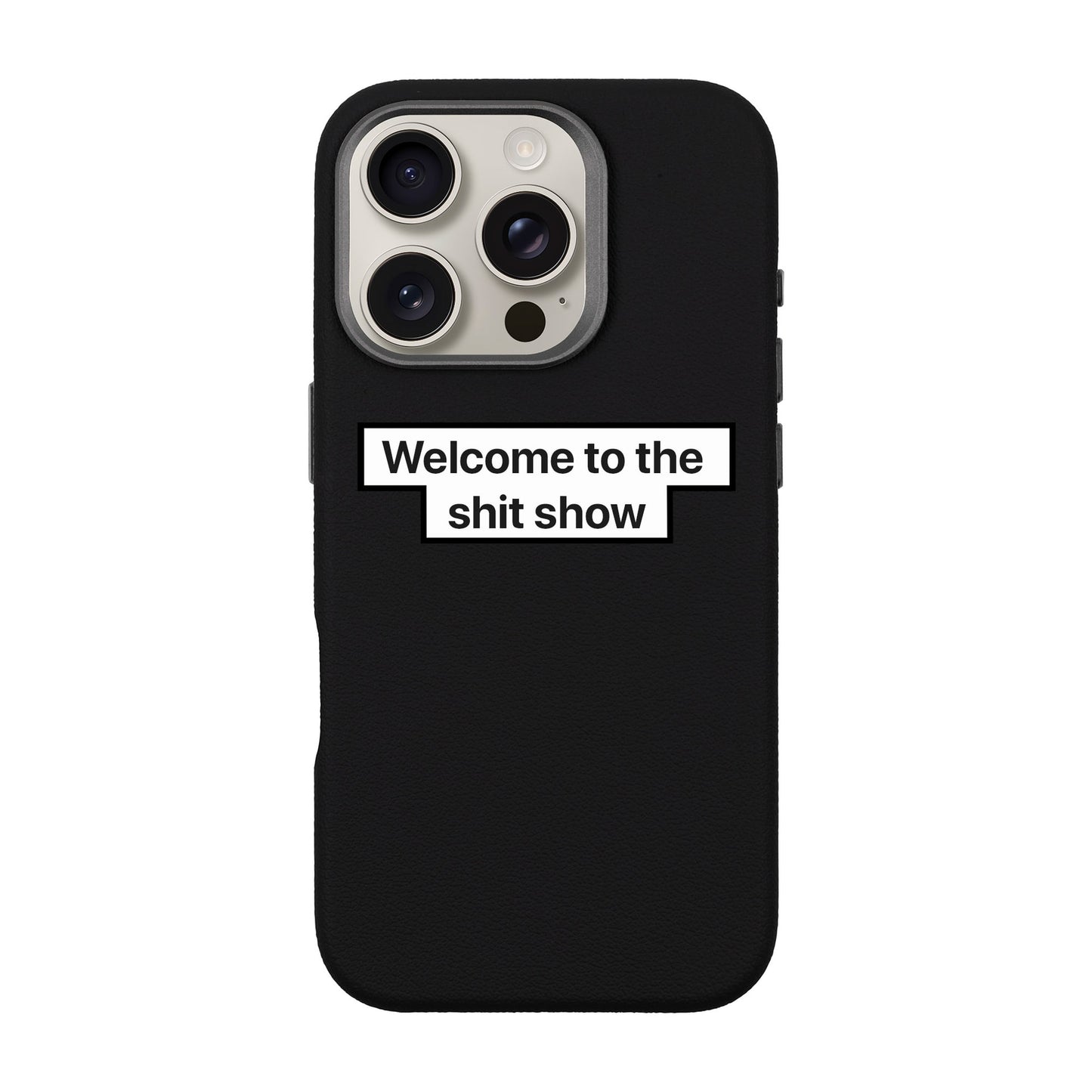 WELCOME-iPhone 16 Pro Leather Premium Kılıf MagSafe Özellikli