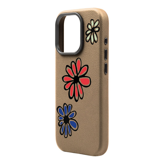 FLORIST-iPhone 16 Pro Leather Premium Kılıf MagSafe Özellikli