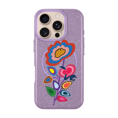 KNITTED FLOWER-iPhone 16 Pro Radiant Kılıf MagSafe Özellikli