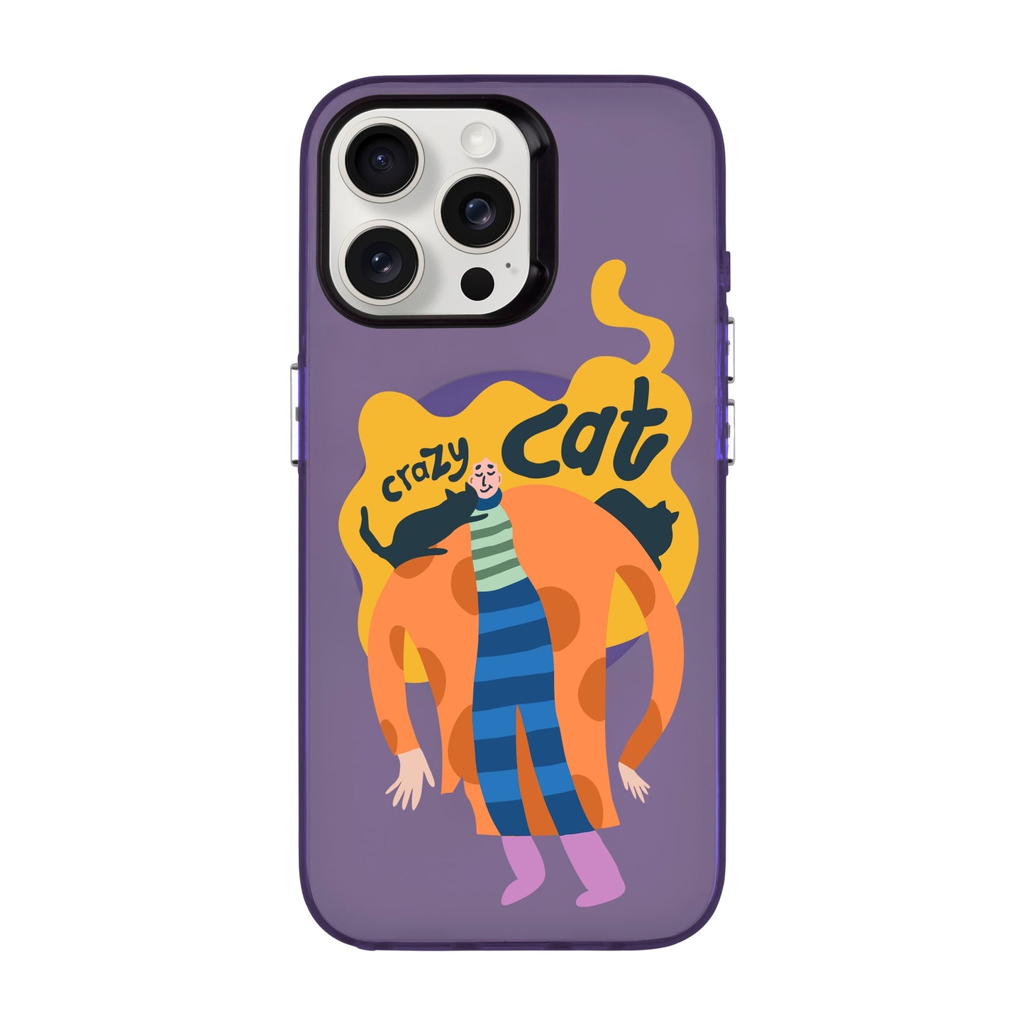 CRAZY CAT-iPhone 15 Pro Max Hold Kılıf MagSafe Özellikli