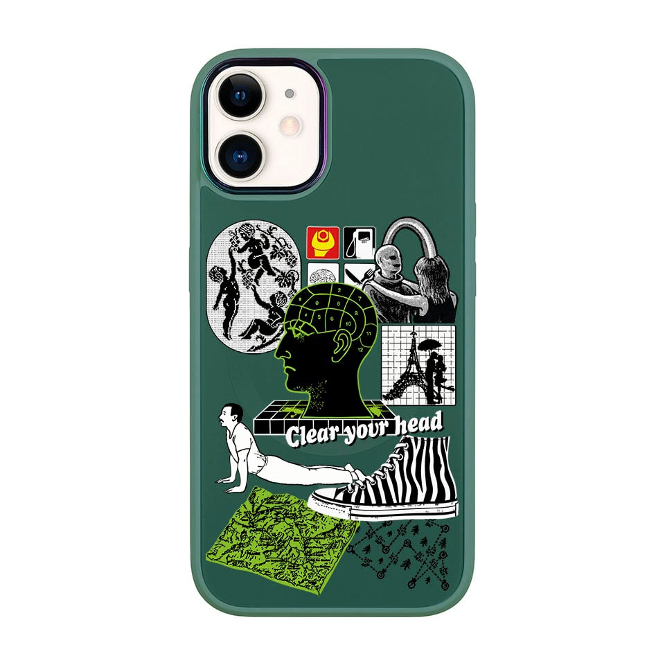 CLEAR YOUR HEAD-iPhone 12 Vigor Kılıf MagSafe Özellikli