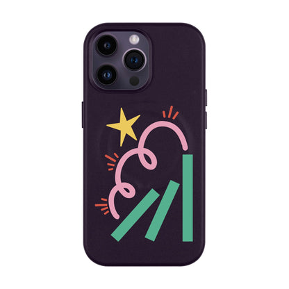 DOMINO-iPhone 14 Pro Max Leather Kılıf MagSafe Özellikli