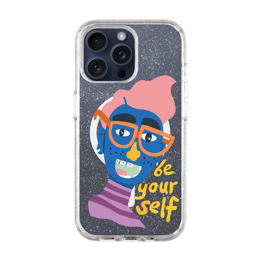 BE YOUR SELF-iPhone 15 Pro Max Shiny Kılıf MagSafe Özellikli
