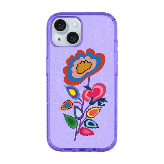KNITTED FLOWER-iPhone 14 Plus Shiny Kılıf MagSafe Özellikli