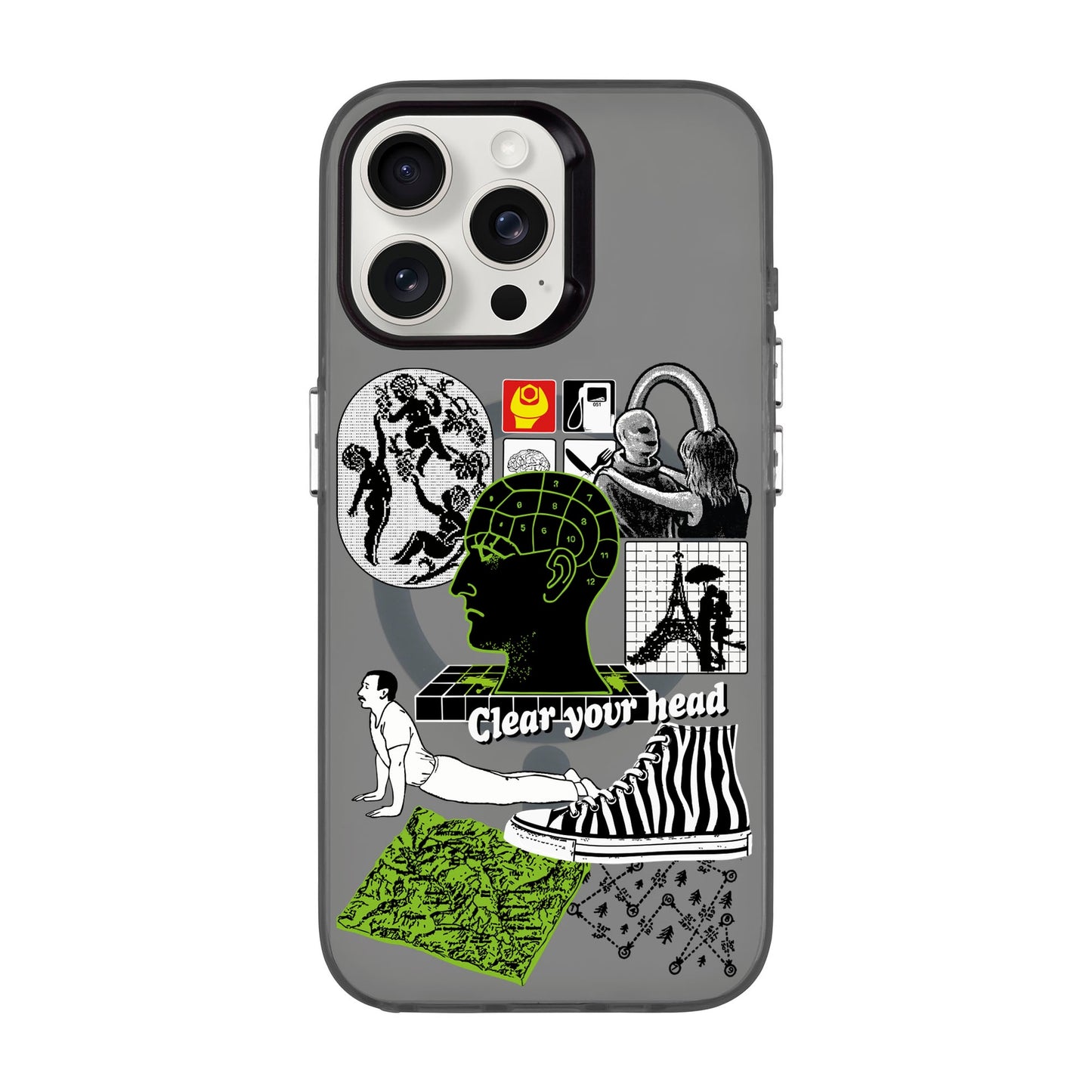 CLEAR YOUR HEAD-Hold Kılıf MagSafe Özellikli - iPhone 15 Pro Max