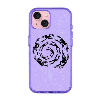 SWIRLING FROGS-iPhone 15 Plus Shiny Kılıf MagSafe Özellikli