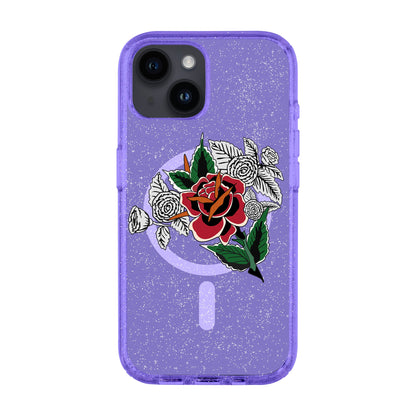 DRY ROSE-iPhone 14 Shiny Kılıf MagSafe Özellikli