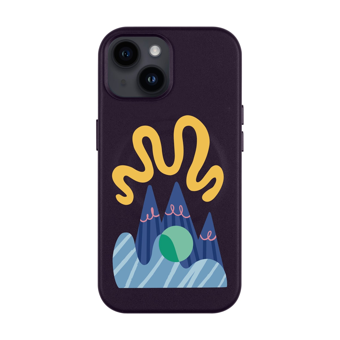 MOUNTAIN-Leather Kılıf MagSafe Özellikli - iPhone 13