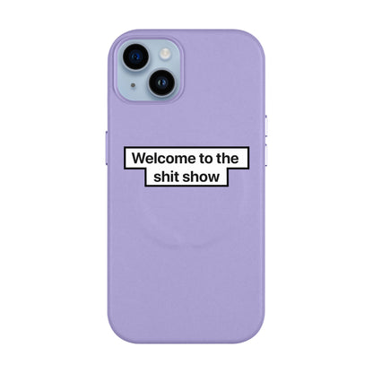 WELCOME-iPhone 14 Plus Leather Kılıf MagSafe Özellikli