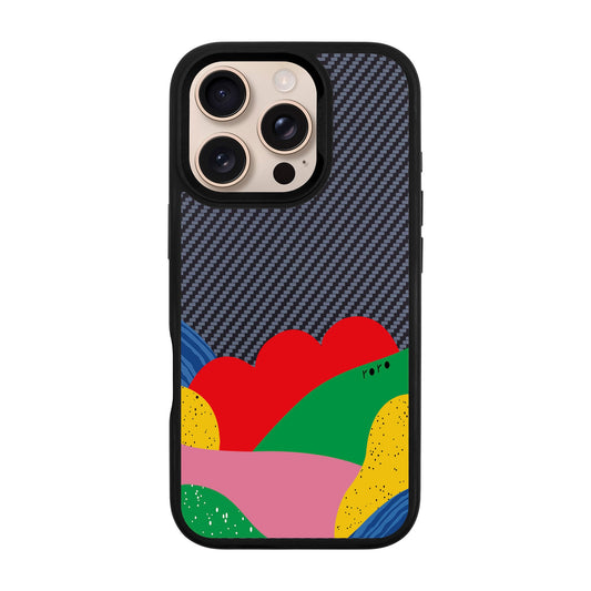 FLAG-iPhone 16 Pro Plaid Kılıf MagSafe Özellikli