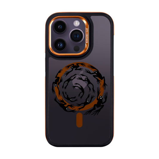 SWIRLING FROGS-iPhone 14 Pro Dark Kılıf MagSafe Özellikli