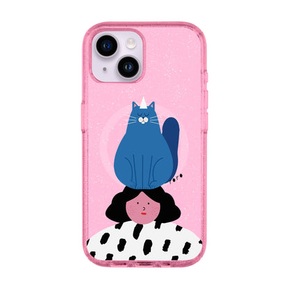 NAUGHTY CAT-iPhone 14 Shiny Kılıf MagSafe Özellikli
