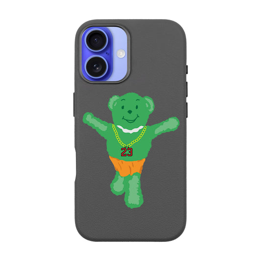 GREEN BEAR-iPhone 16 Leather Premium Kılıf MagSafe Özellikli