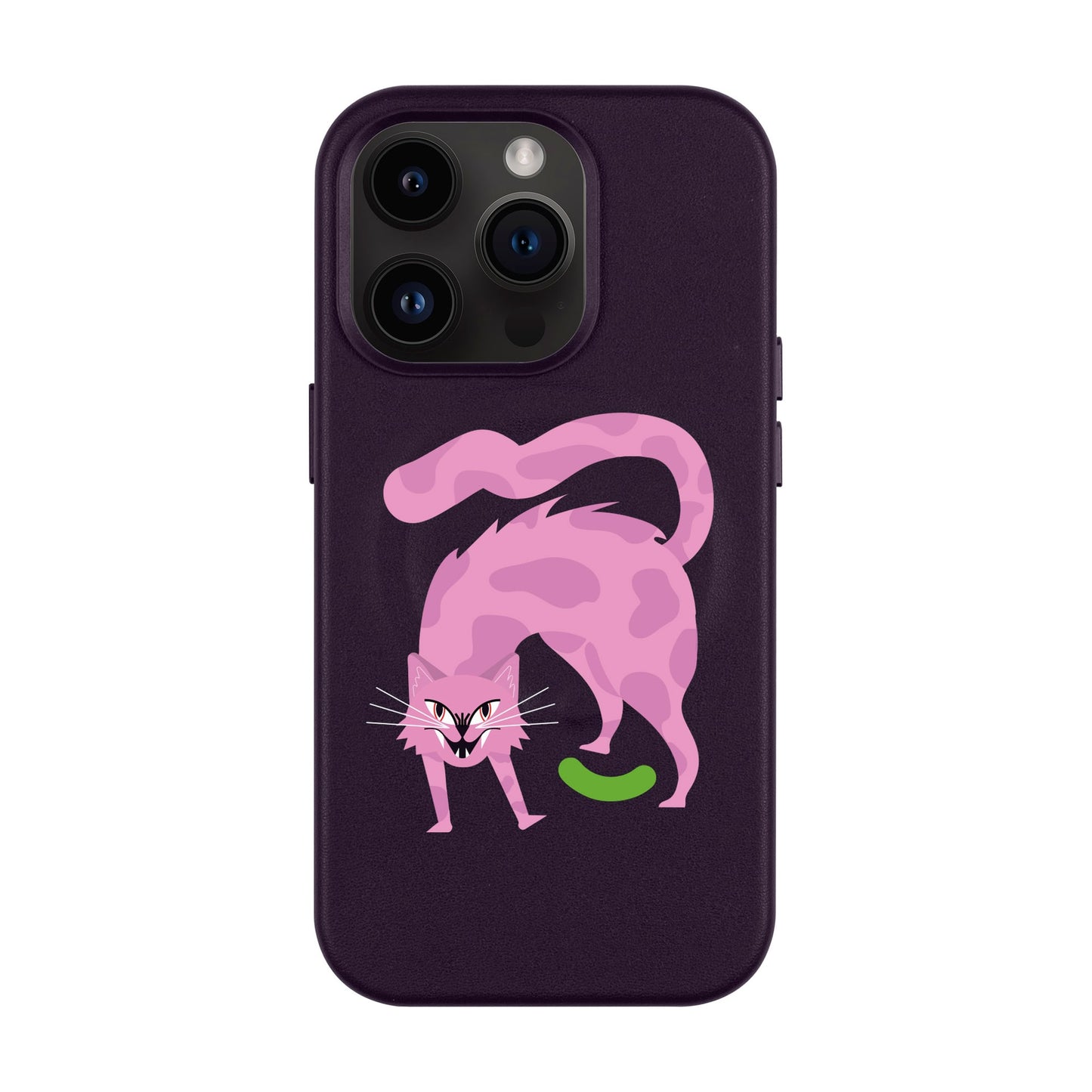 GRUMBLEPAWS-Leather Kılıf MagSafe Özellikli - iPhone 14 Pro