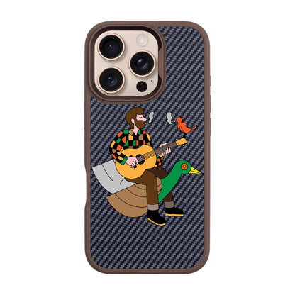 BIRDS OF A FEATHER-iPhone 16 Pro Plaid Kılıf MagSafe Özellikli