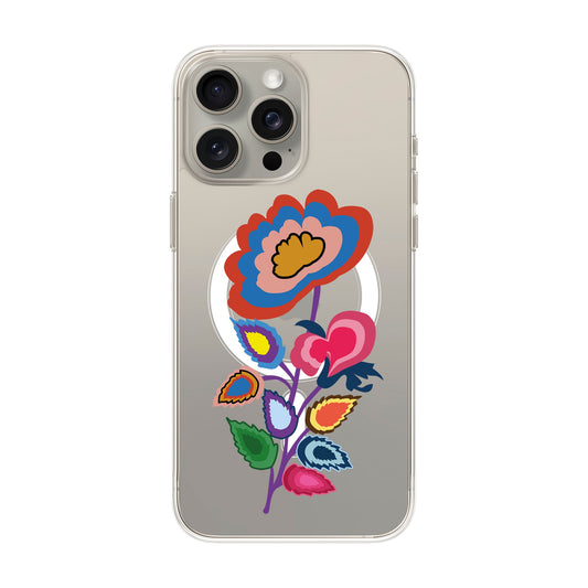 KNITTED FLOWER-iPhone 15 Pro Max Solid Kılıf MagSafe Özellikli